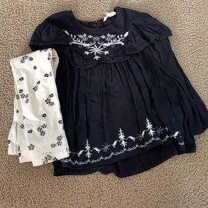 Black flower outfit